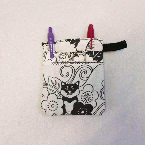 Shiba Inu Scrub POCKET Insert, Organizer & Protector for Nurses, Doctors - Picture 1 of 4